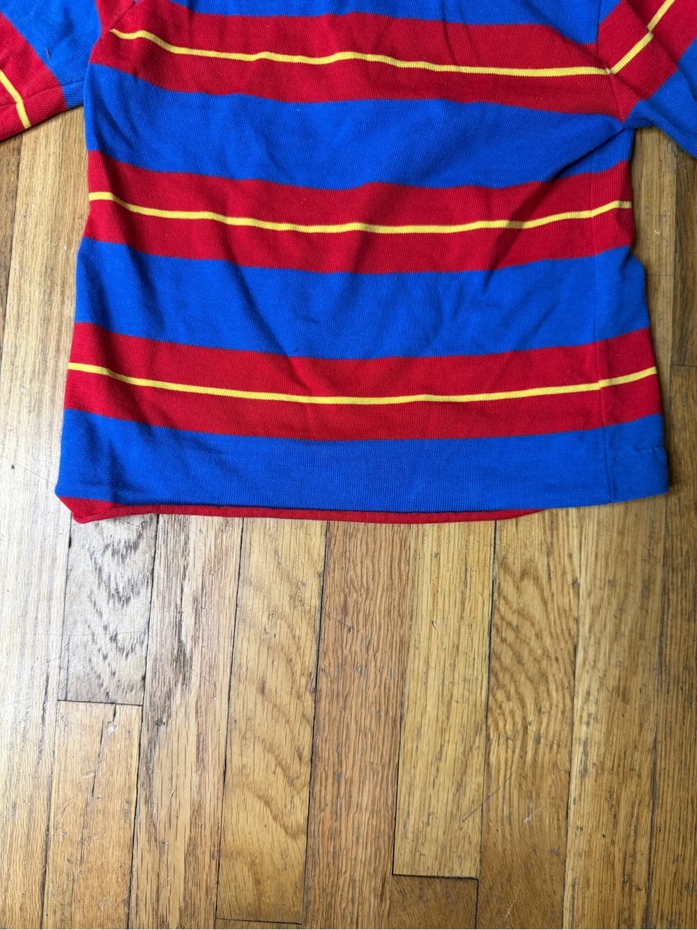 Vintage Oshkosh 18M Primary Color striped polo top